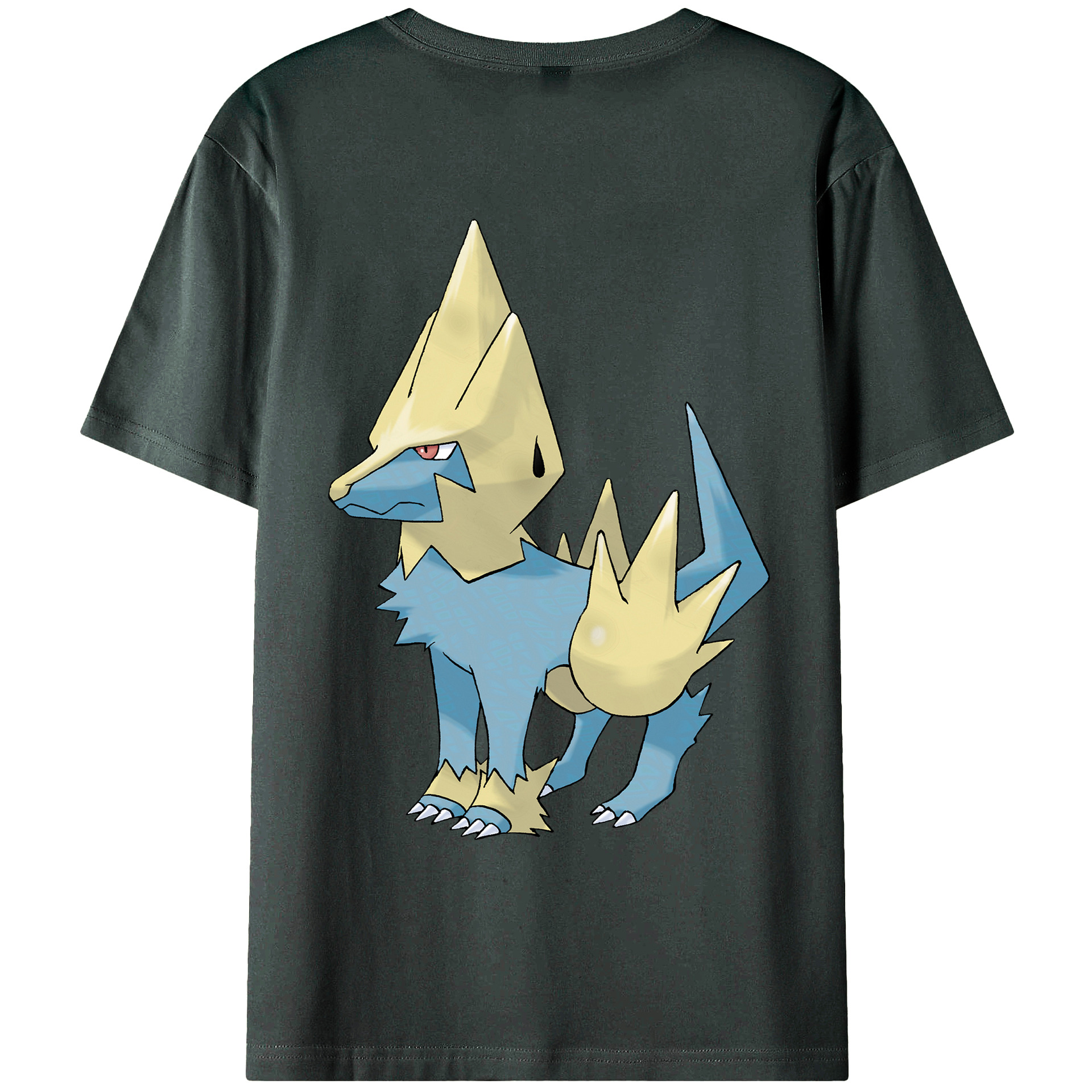 （画像用） ポケットモンスター Pokémon 綿100％ メンズ半袖Tシャツ（バックプリント） 通気性